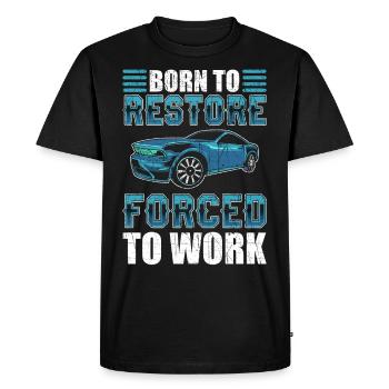 Car Tuning Muscle Car Old Cars - Men's Premium Organic T-Shirt - black - Front - Nico (187cm)