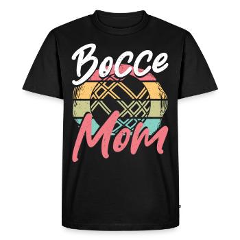 Fitness Sport Game Bocce Mom - Men's Premium Organic T-Shirt - black - Front - Nico (187cm)