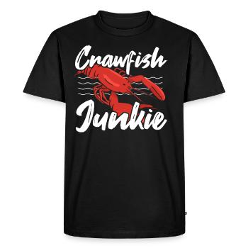 Crayfish Cajun Season Lover Party Yabbie Crawfish - Men's Premium Organic T-Shirt - black - Front - Nico (187cm)