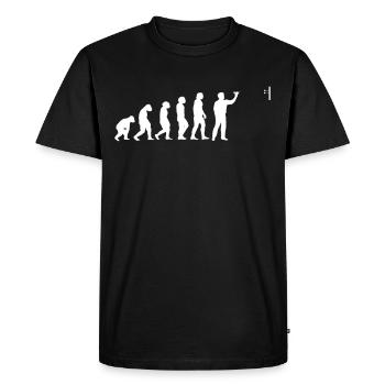 Dart Lover Dart-Throwing Dart League Evolution - Men's Premium Organic T-Shirt - black - Front - Nico (187cm)