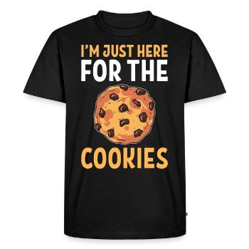 Pâtisserie maison Foodie Amateurs de pépites de chocolat - T-shirt Premium bio Homme - noir - Devant - Nico (187cm)