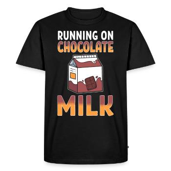 Hot Chocolate Choco Milk I Like Chocolate - Men's Premium Organic T-Shirt - black - Front - Nico (187cm)