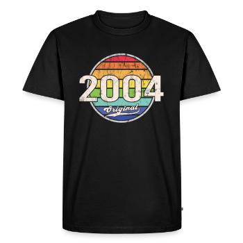 2004 Anniversaire Année Original - T-shirt Premium bio Homme - noir - Devant - Nico (187cm)