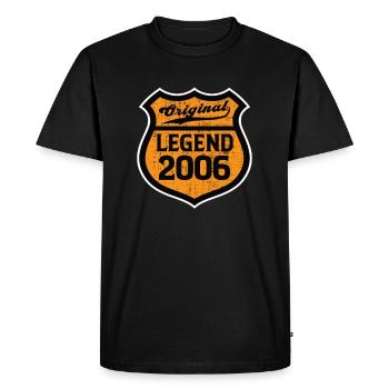 2006 Anniversaire Légende originale depuis le parcours - T-shirt Premium bio Homme - noir - Devant - Nico (187cm)
