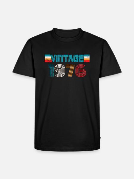 Millésime anniversaire 1976 - T-shirt Premium bio Homme - noir
