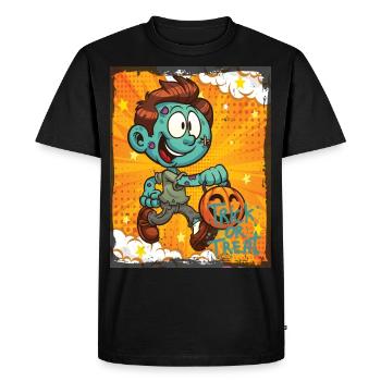 Sorcière mignonne Halloween Trick Or Treat Fun - T-shirt Premium bio Homme - noir - Devant - Nico (187cm)