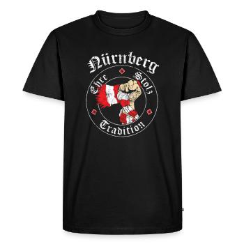 Nürnberg Ehre Stolz Tradition No II - Männer Premium Bio T-Shirt - Schwarz - Vorne - Nico (187cm)