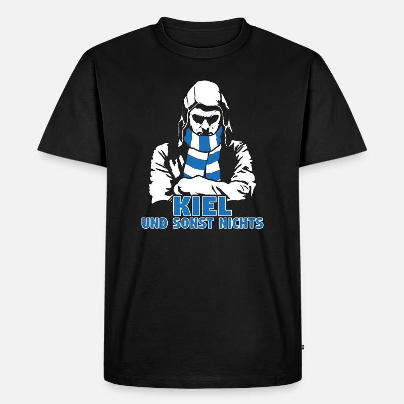 Kiel und sonst nichts - Männer Premium Bio T-Shirt - Schwarz