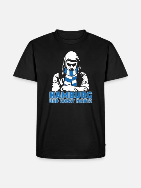 Hamburg und sonst nichts - Männer Premium Bio T-Shirt - Schwarz