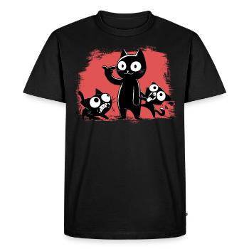 Not for the faint of heart & crazy freaks - Men's Premium Organic T-Shirt - black - Front - Nico (187cm)