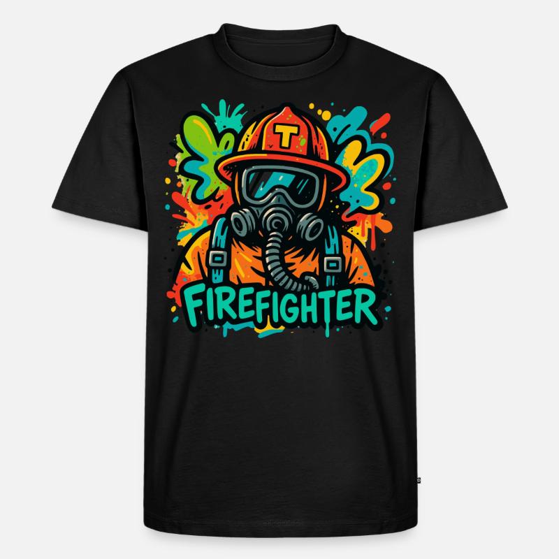 Code Red - Streetstyle Fire Unit - Männer Premium Bio T-Shirt - Schwarz