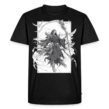 Grim Reaper Dark Grim Reaper – Art gothique de la mort - T-shirt Premium bio Homme - noir - Devant - Nico (187cm)