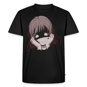 Dark Anime Yandere - Conception de fille mignonne effrayante - T-shirt Premium bio Homme - noir - Devant - Nico (187cm)
