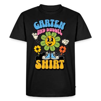 Chemise de jardin et de creusement - T-shirt Premium bio Homme - noir - Devant - Nico (187cm)