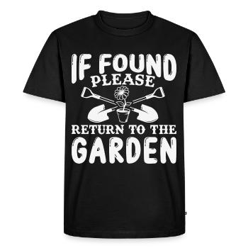 Jardiniers amateurs, jardiniers de fruits et légumes - T-shirt Premium bio Homme - noir - Devant - Nico (187cm)
