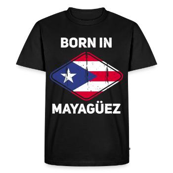 Porto Rico - T-shirt Premium bio Homme - noir - Devant - Nico (187cm)
