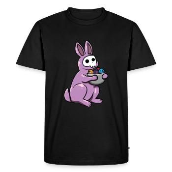 Gothic Rabbit Gothic Rabbit Gothic Easter Emo Goth - Men's Premium Organic T-Shirt - black - Front - Nico (187cm)