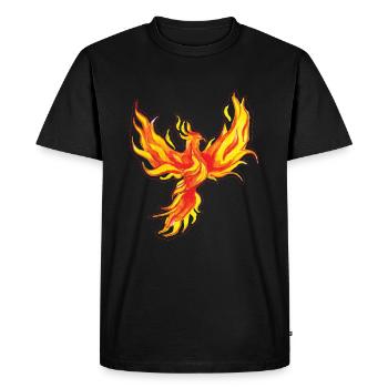 Phoenix Bird Mythical Creatures - Men's Premium Organic T-Shirt - black - Front - Nico (187cm)