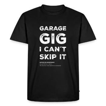 I can't, I have plans in the garage - Men's Premium Organic T-Shirt - black - Front - Nico (187cm)