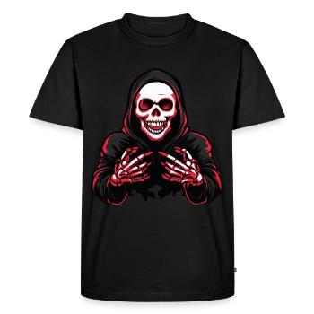 Skull Halloween - Men's Premium Organic T-Shirt - black - Front - Nico (187cm)