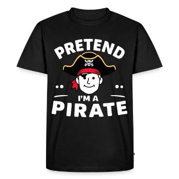 Pirate Pirate Carnival Halloween - Men's Premium Organic T-Shirt - black - Front - Nico (187cm)