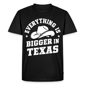 Texas State Texans Texas - Men's Premium Organic T-Shirt - black - Front - Nico (187cm)
