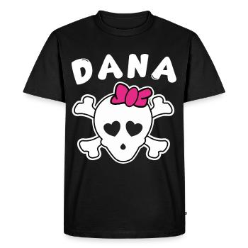 Pirate Dana Design pour les filles et les femmes - T-shirt Premium bio Homme - noir - Devant - Nico (187cm)
