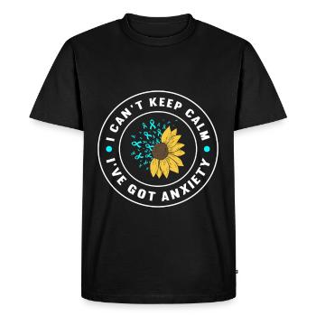 Trouble anxieux Trouble anxieux - T-shirt Premium bio Homme - noir - Devant - Nico (187cm)
