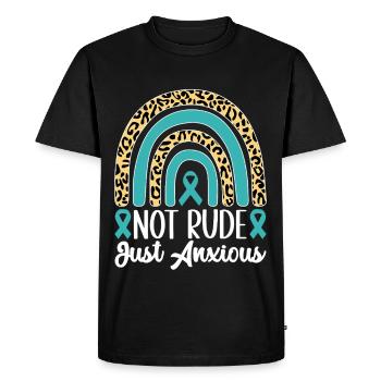 Anxiety disorder Anxiety disorder - Men's Premium Organic T-Shirt - black - Front - Nico (187cm)