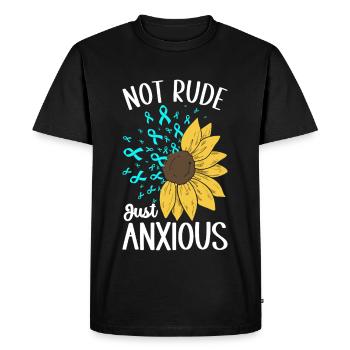 Anxiety disorder Anxiety disorder - Men's Premium Organic T-Shirt - black - Front - Nico (187cm)