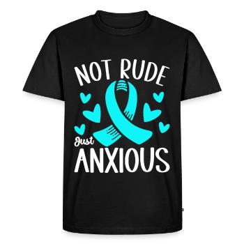 Trouble anxieux Trouble anxieux - T-shirt Premium bio Homme - noir - Devant - Nico (187cm)