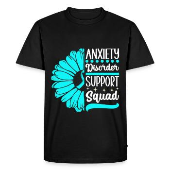 Anxiety disorder Anxiety disorder - Men's Premium Organic T-Shirt - black - Front - Nico (187cm)