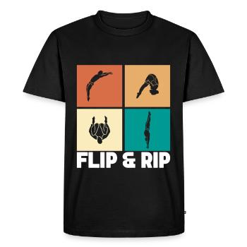 Diving diving board - Men's Premium Organic T-Shirt - black - Front - Nico (187cm)