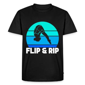 Diving diving board - Men's Premium Organic T-Shirt - black - Front - Nico (187cm)