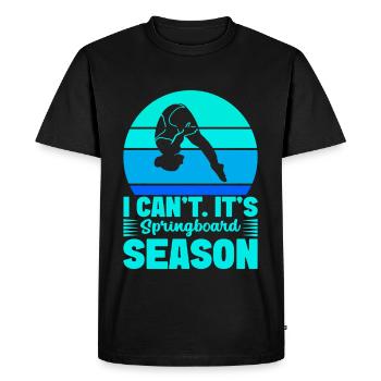Diving diving board - Men's Premium Organic T-Shirt - black - Front - Nico (187cm)