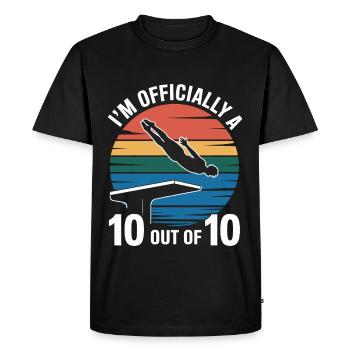 Diving diving board - Men's Premium Organic T-Shirt - black - Front - Nico (187cm)