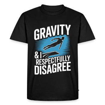 Diving diving board - Men's Premium Organic T-Shirt - black - Front - Nico (187cm)