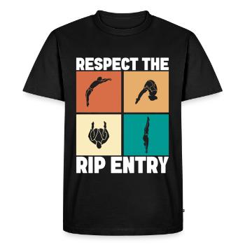 Diving diving board - Men's Premium Organic T-Shirt - black - Front - Nico (187cm)