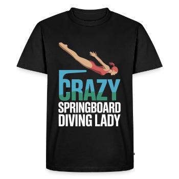 Diving diving board - Men's Premium Organic T-Shirt - black - Front - Nico (187cm)