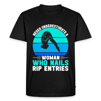 Diving diving board - Men's Premium Organic T-Shirt - black - Front - Nico (187cm)