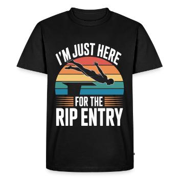 Diving diving board - Men's Premium Organic T-Shirt - black - Front - Nico (187cm)