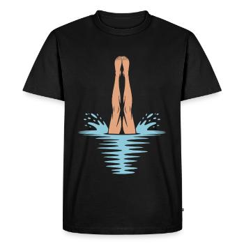 Diving diving board - Men's Premium Organic T-Shirt - black - Front - Nico (187cm)