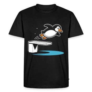 Diving diving board - Men's Premium Organic T-Shirt - black - Front - Nico (187cm)