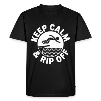 Diving diving board - Men's Premium Organic T-Shirt - black - Front - Nico (187cm)