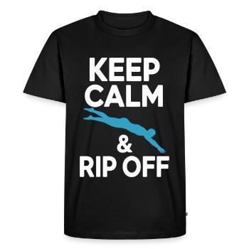 Diving diving board - Men's Premium Organic T-Shirt - black - Front - Nico (187cm)
