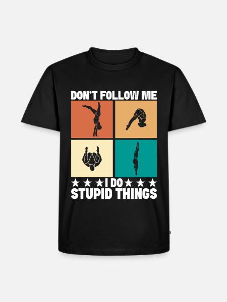 Diving diving board - Men's Premium Organic T-Shirt - black
