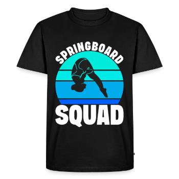 Diving diving board - Men's Premium Organic T-Shirt - black - Front - Nico (187cm)