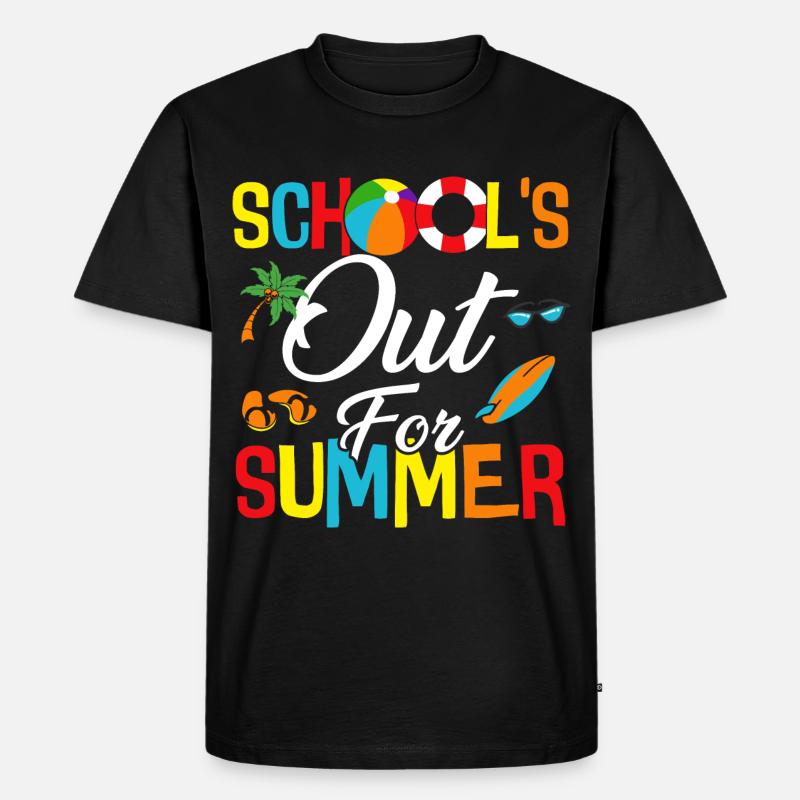 Schools Out For Summer - Männer Premium Bio T-Shirt - Schwarz