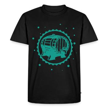 Beer - Beer / Beer Mug Wine Barrel - Men's Premium Organic T-Shirt - black - Front - Nico (187cm)