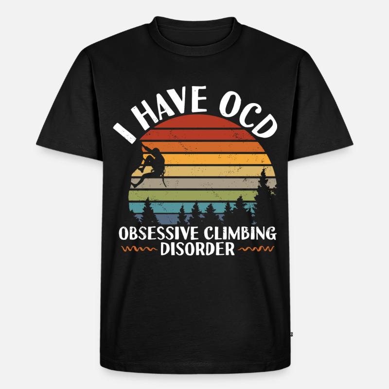 Klettern - Männer Premium Bio T-Shirt - Schwarz